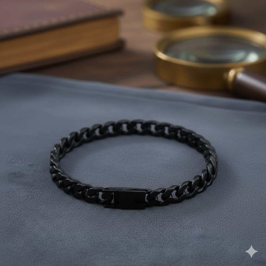 Pulsera Eslabones Negra